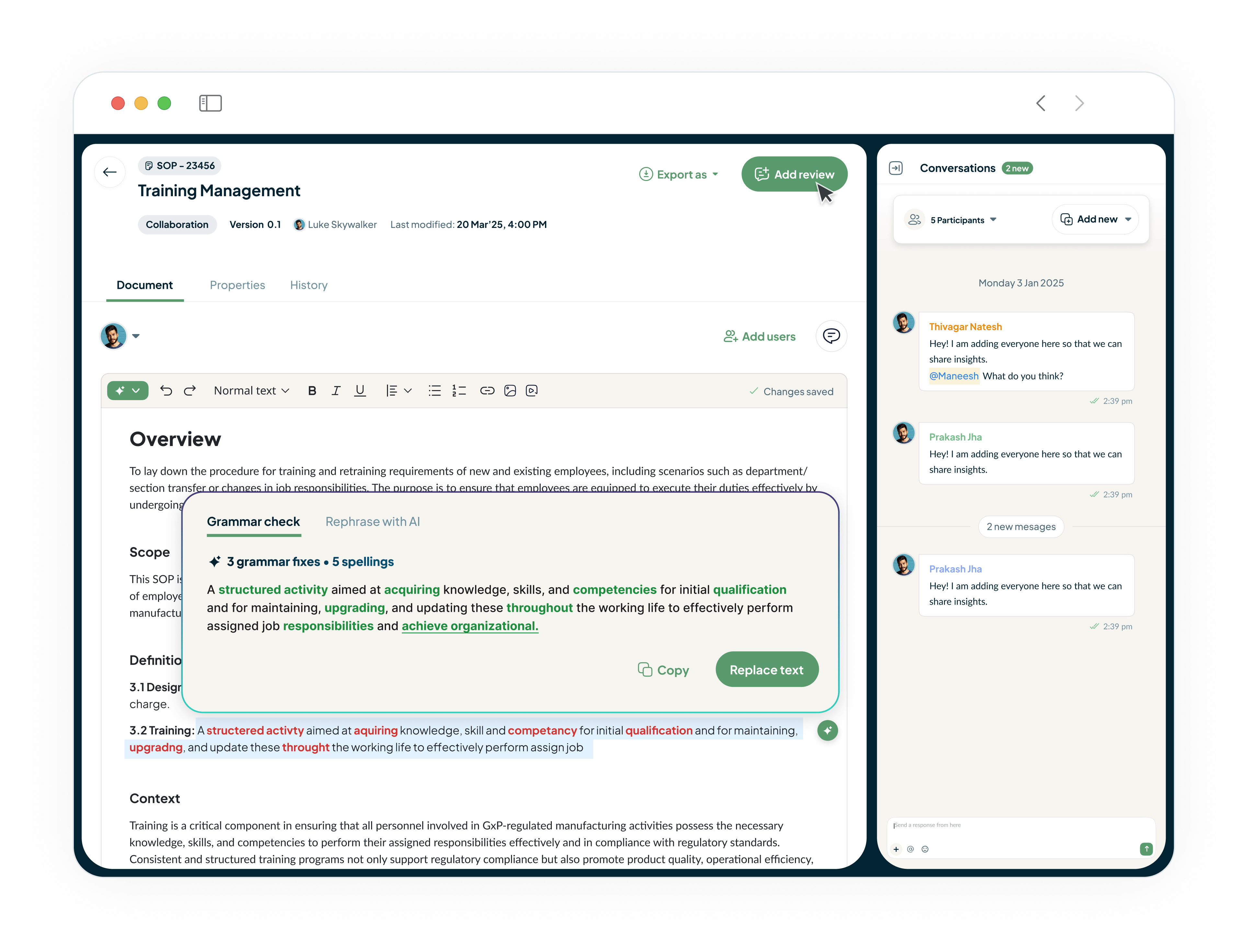 Draft Compliant GxP Documents in Minutes, Not Weeks