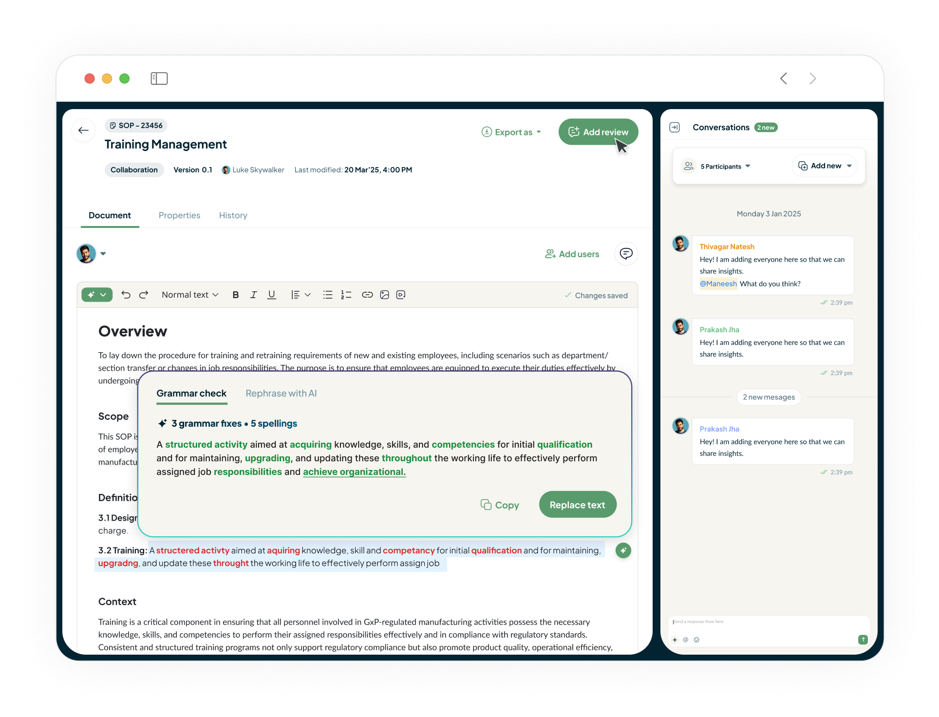 Document Authoring